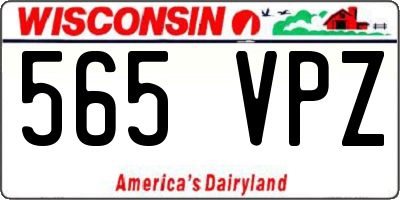 WI license plate 565VPZ