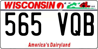 WI license plate 565VQB