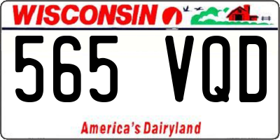 WI license plate 565VQD