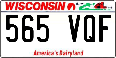 WI license plate 565VQF
