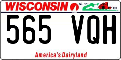 WI license plate 565VQH