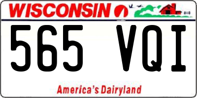 WI license plate 565VQI