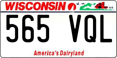 WI license plate 565VQL