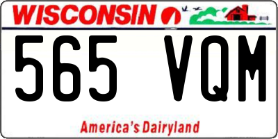 WI license plate 565VQM