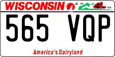 WI license plate 565VQP