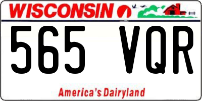 WI license plate 565VQR