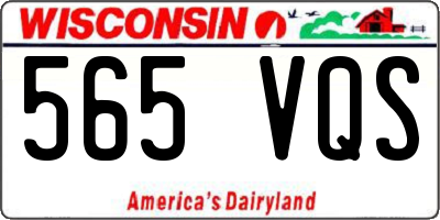 WI license plate 565VQS