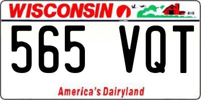WI license plate 565VQT