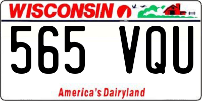 WI license plate 565VQU