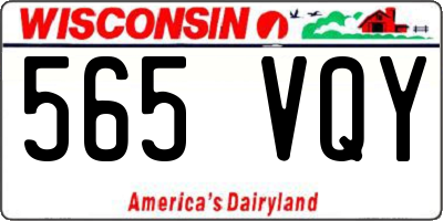 WI license plate 565VQY