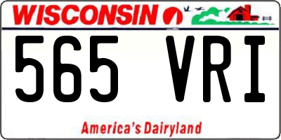 WI license plate 565VRI