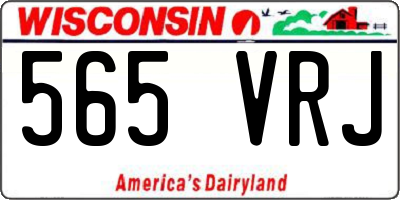 WI license plate 565VRJ