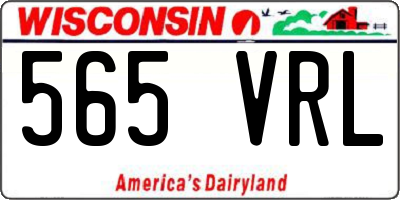 WI license plate 565VRL