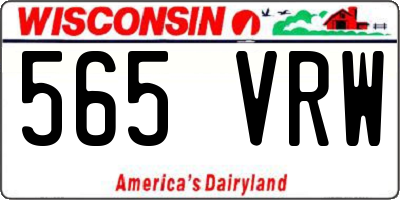 WI license plate 565VRW