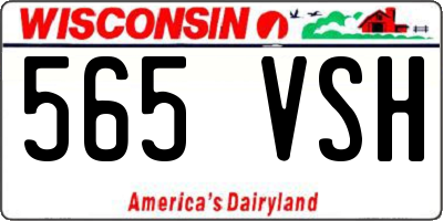 WI license plate 565VSH