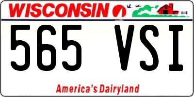 WI license plate 565VSI