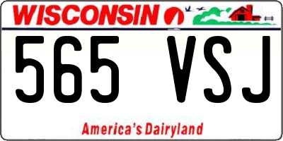 WI license plate 565VSJ