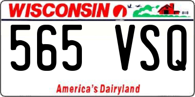 WI license plate 565VSQ