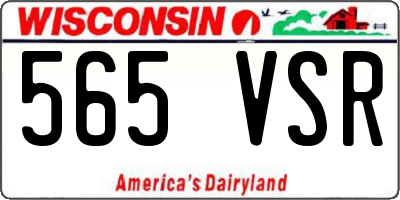 WI license plate 565VSR