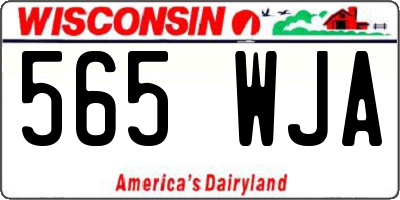 WI license plate 565WJA