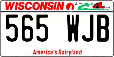 WI license plate 565WJB