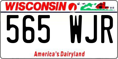 WI license plate 565WJR