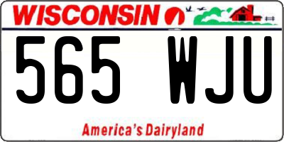WI license plate 565WJU