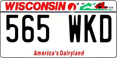 WI license plate 565WKD