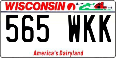 WI license plate 565WKK