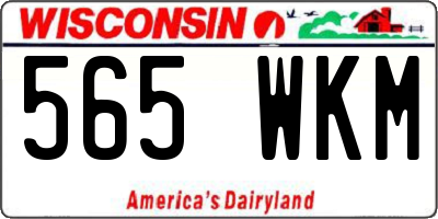 WI license plate 565WKM