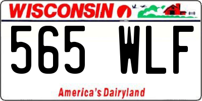 WI license plate 565WLF