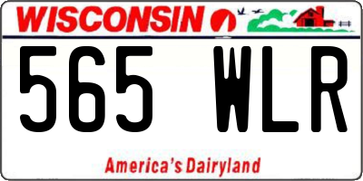 WI license plate 565WLR