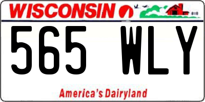 WI license plate 565WLY
