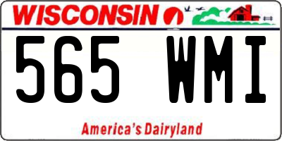 WI license plate 565WMI