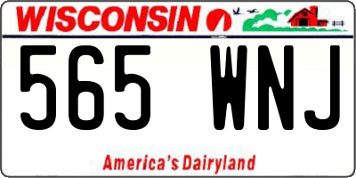 WI license plate 565WNJ