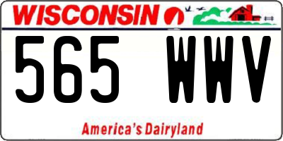 WI license plate 565WWV