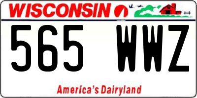 WI license plate 565WWZ