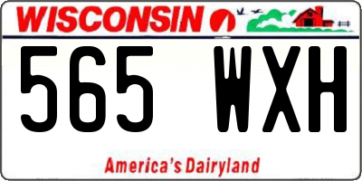 WI license plate 565WXH