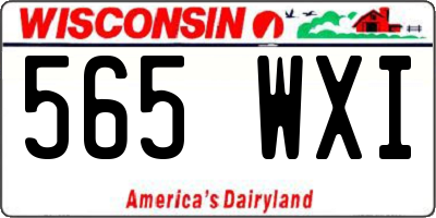 WI license plate 565WXI