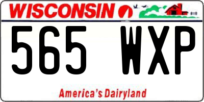 WI license plate 565WXP