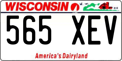 WI license plate 565XEV