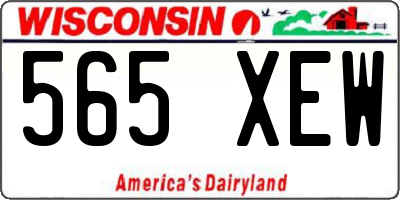 WI license plate 565XEW