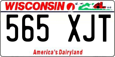 WI license plate 565XJT