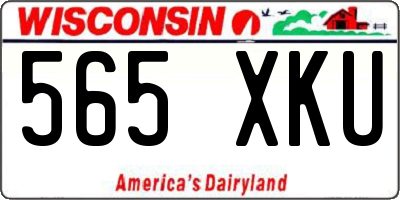 WI license plate 565XKU