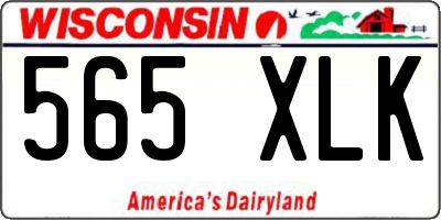 WI license plate 565XLK