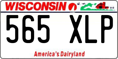 WI license plate 565XLP