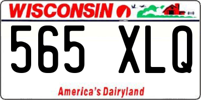 WI license plate 565XLQ
