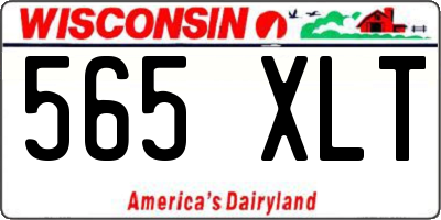 WI license plate 565XLT