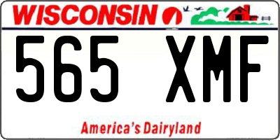 WI license plate 565XMF