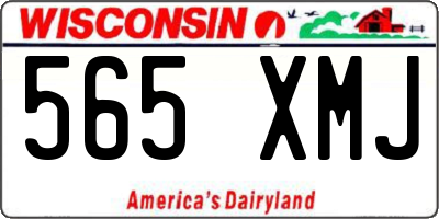 WI license plate 565XMJ